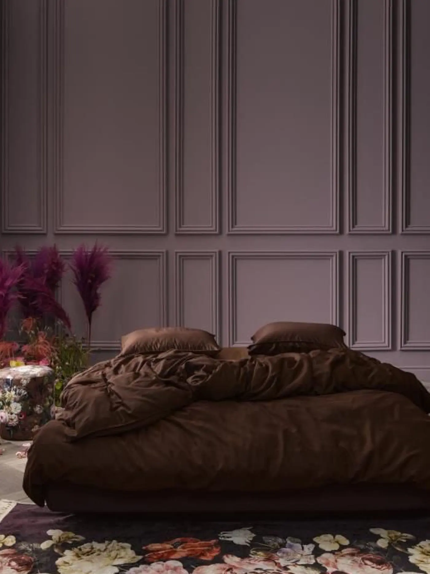 ESSENZA | Satin Bettwäsche Minte 70x90cm / 140x200cm Chocolate | 
